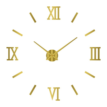 2D/3D Große Römische Ziffer Acryl Spiegel Wanduhr Aufkleber Mode DIY Quarz Uhren Uhr Hause Dekoration Wohnzimmer Aufkleber
