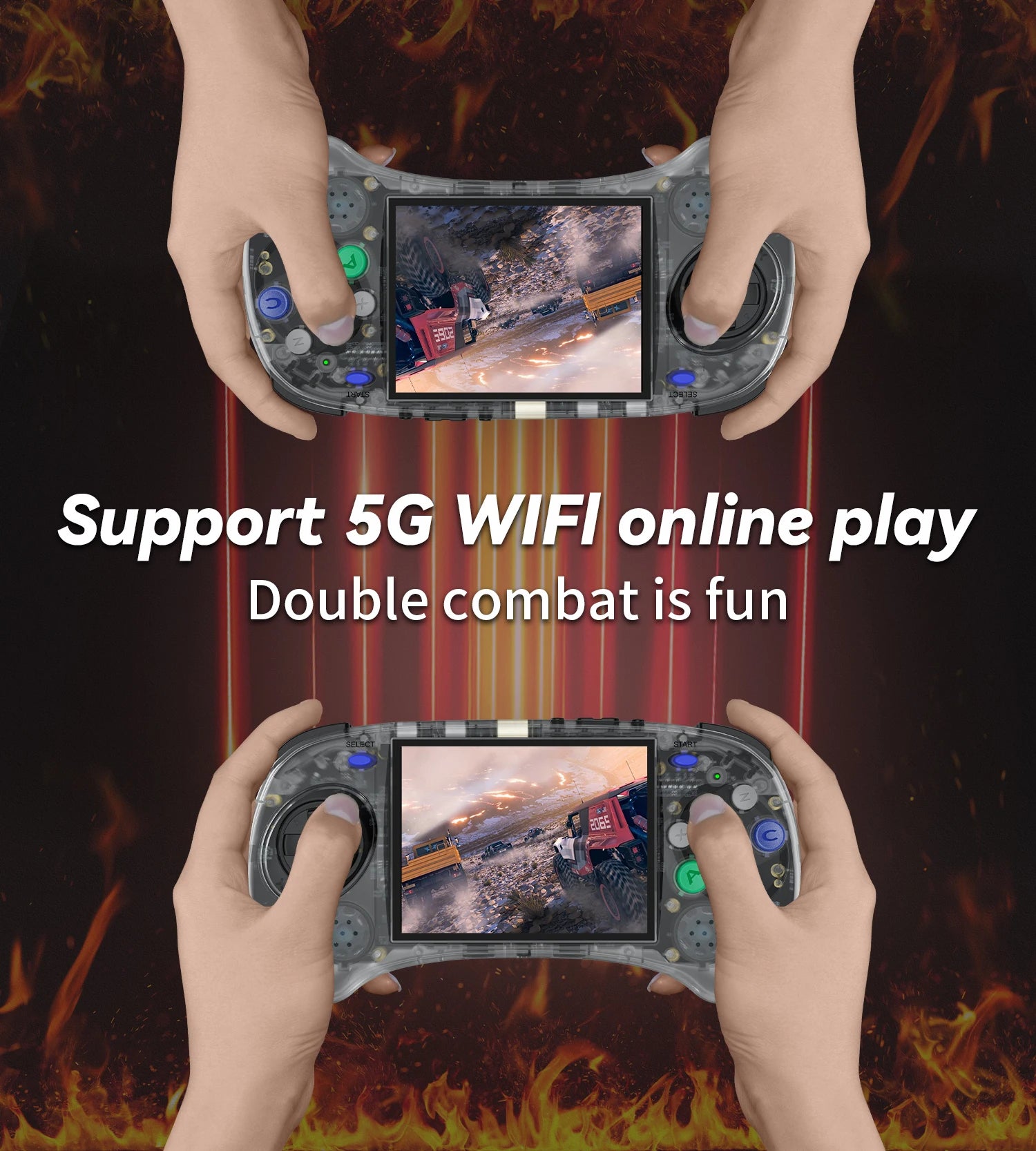 ANBERNIC RG ARC Retro Games RK3566 4.0INCH 640*480 Handheld Game Console Emulator LINUX Android System 3500mAh Children's Gifts.