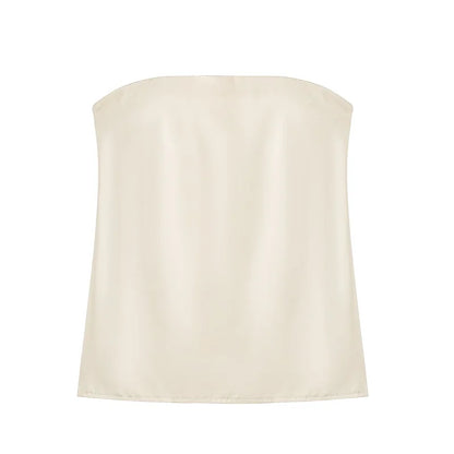 MUJER 2025 Women's Pants Sets Summer Satin High Waist Pants for Women Holiday Casual Pants Woman Straight Leg Trousers Woman.