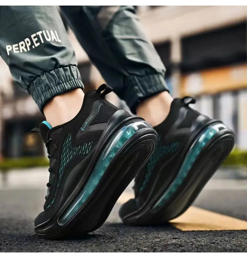 кроссовки мужские 2023 Men Air Cushion Casual Sneaker Mesh Breathable Running Shoes Men Outdoor Thick Sports Walking Sneakers.