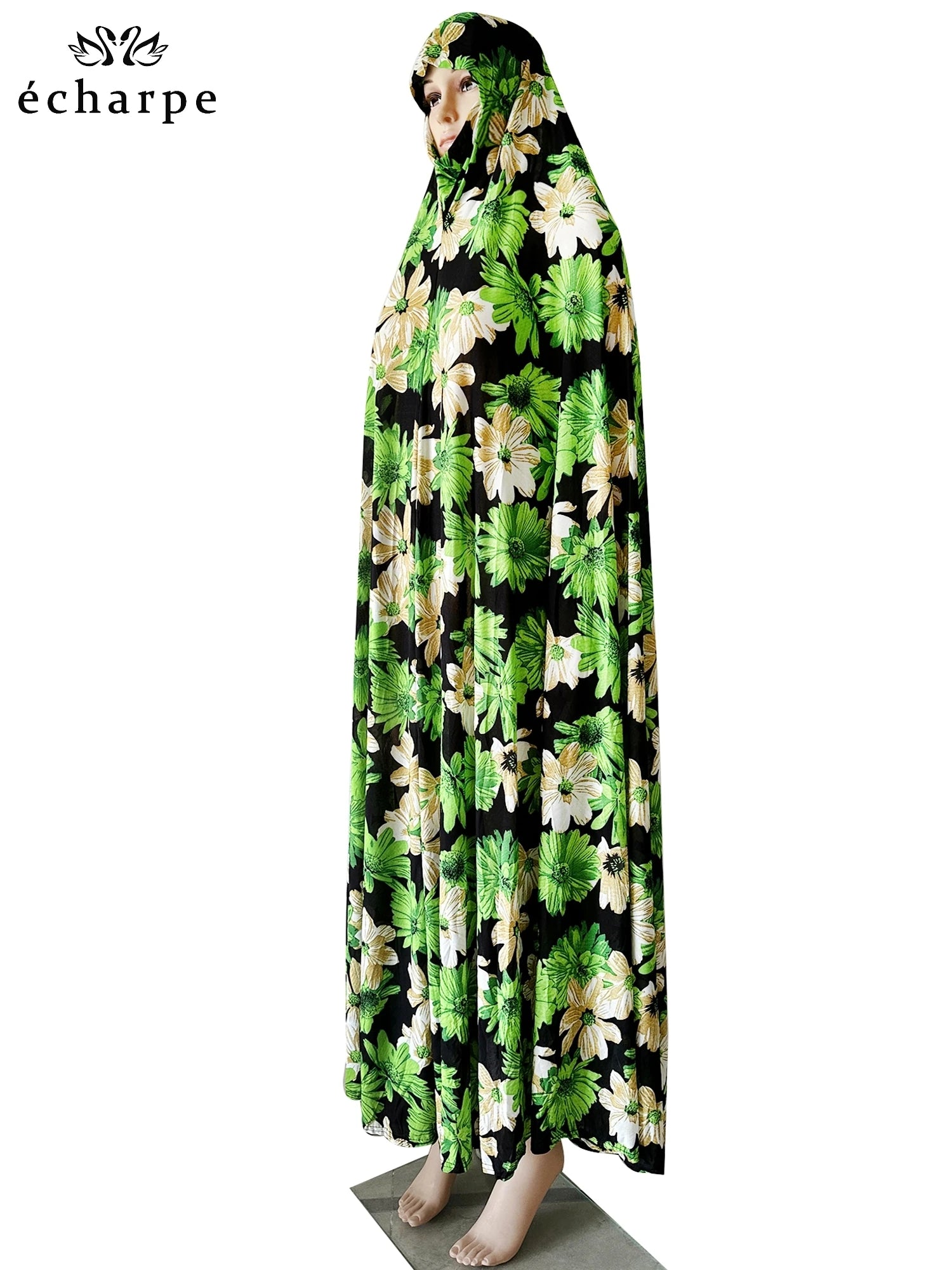 6XL Ramadan Muslim Pullover Sleeveless Dress Women Prayer Garment Arab Jibab Dubai Abaya Islamic Femmel Khimar Worship Robe.