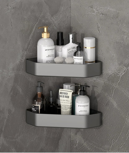 Badezimmerregal Badezimmer Make-up Shampoo Organizer Aluminium Badezimmer Organizer Duschregal Badezimmerzubehör