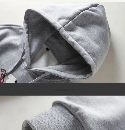 3 Pieces Set Hoodies+Vest+Pants Casual Men's Track Suit Clothing Coats Winter Thick Warm Tracksuit for Men Printed Mens Set Vest