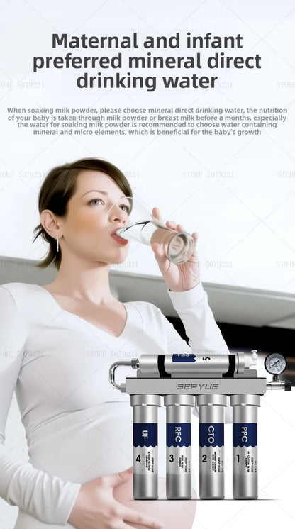 Kitchen Ultrafiltration Water Purifier Household Direct Drinking Water Purifier TapWater Purifier Five-Stage Water Filter System.