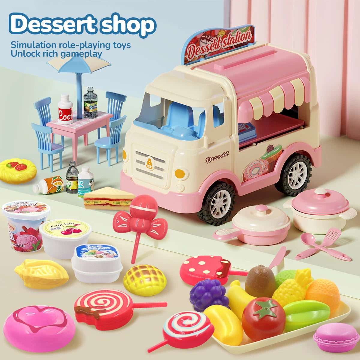 Simulated Kitchen Toy Play Set Miniature Food Pretend Play House Appliance Laundry Cookware Children Role-Playing Toys Girl Game.