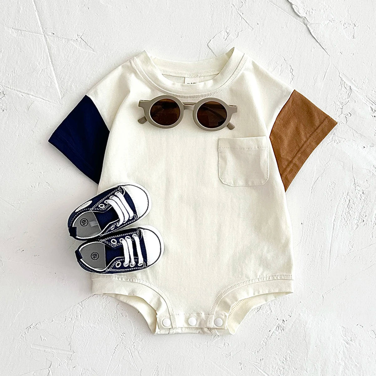 Sommer Baby kleidung Stram pler kurz ärmel ige Dreieck Bodysuit Baumwolle Kinder kleidung Neugeborene Jungen Mädchen Tasche Overall 0-18m.