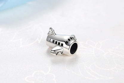 Original 925 Sterling Silver Charms Love Travel London Bus Suitcase Paris Beads Fit Brand Bracelets Necklaces Women DIY Jewelry.