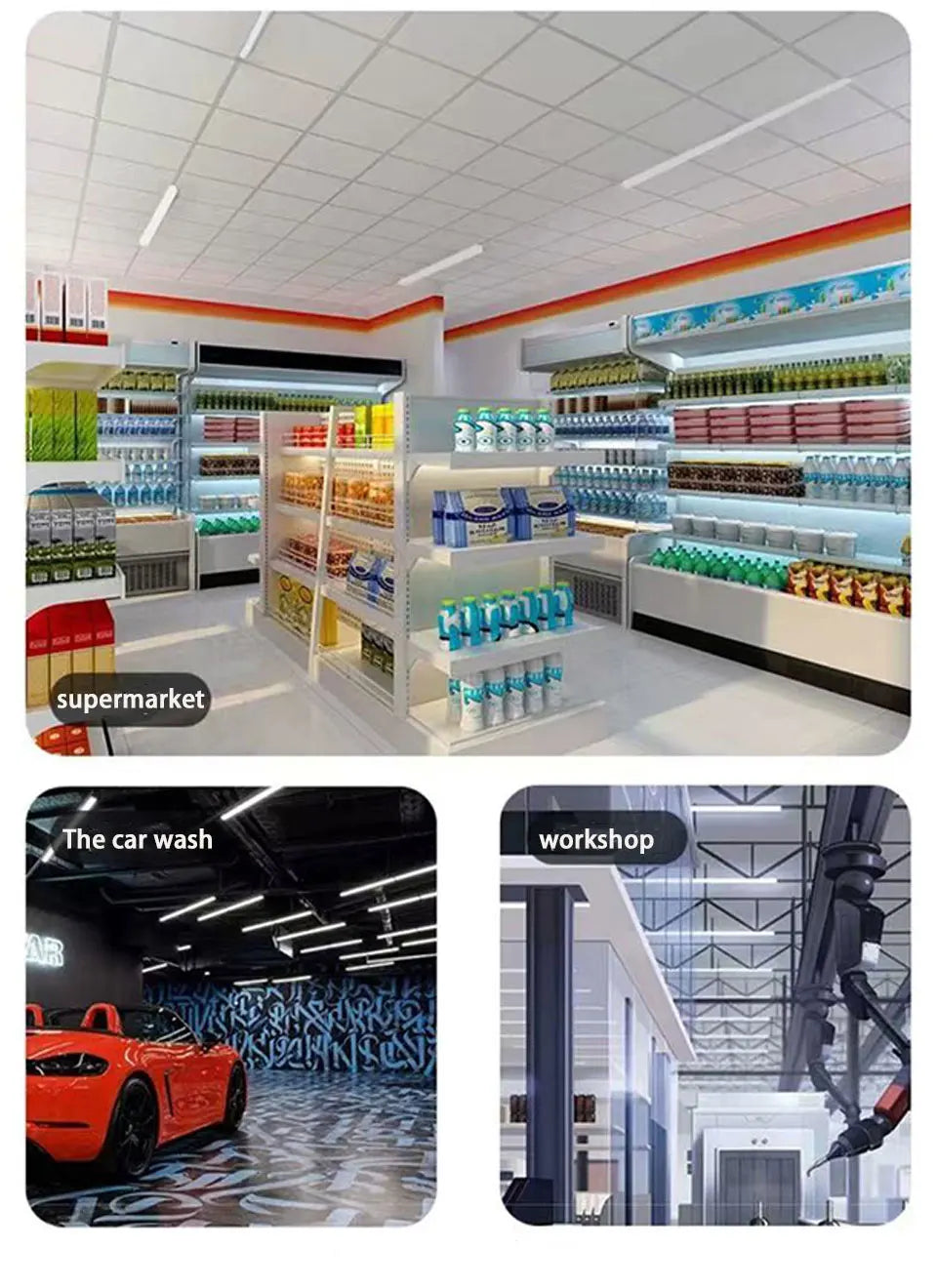 Led tube light 220v 110v T5 led Bracket Lamps For Home 8W10W 40cm Bar lights Industrial Commercial Light Fixture Kitchen Study.