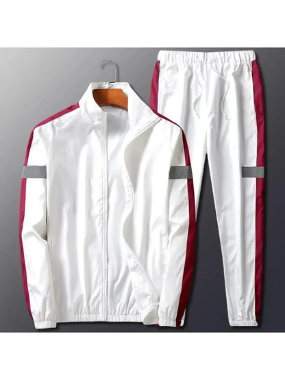 2Pcs Men Tracksuit Hoodie Tops Joggers Pants Tracksuit Set Male Running Jogging Sportswear Hooded Pants Mens Sweat Suit 2024.