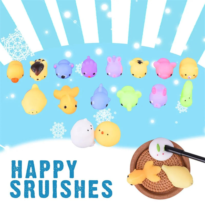 50-5PCS Mochi Squishies Kawaii Anima Squishy Toys For Kids Antistress Ball Squeeze Party Favors Stress Relief Toys For Birthday.