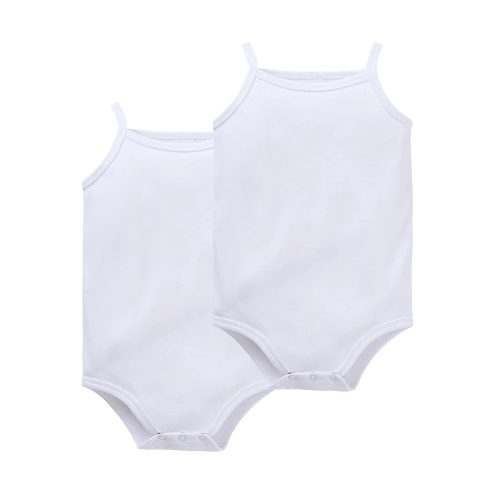 2025 Kleinkind Baby Mädchen Jungen Body 100 % Baumwolle 1 Stück 2 Stück 3 Stück Sling Weste Design Neugeborene Kleidung.