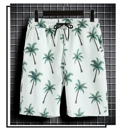 Beach Clothes For Men 2 Piece Set Quick Dry Hawaiian Shirt and Shorts Set Men Fashion Clothing Printing Casual Outfits Summer