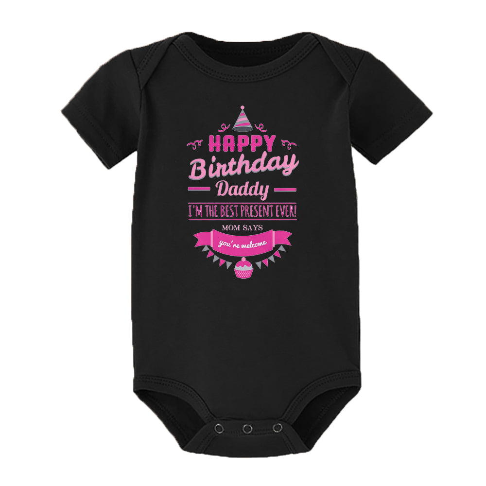 Alles Gute zum Geburtstag Papa Neugeborenes Baby Body Geschlechtsneutrale Babyartikel Säuglingskleidung Zwillinge Outfit Strampler Vater Geburtstagsgeschenk.