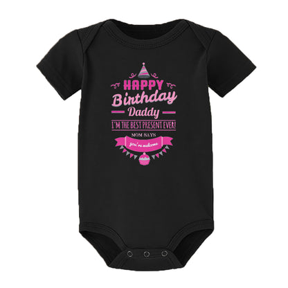 Alles Gute zum Geburtstag Papa Neugeborenes Baby Body Geschlechtsneutrale Babyartikel Säuglingskleidung Zwillinge Outfit Strampler Vater Geburtstagsgeschenk.