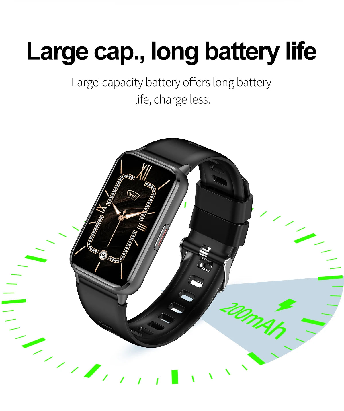 2025 New Grade Nursing Smart Watch AMOLED Blood Oxygen ECG + PPG Blood Pressure Body Temperature Bluetooth Health Smartwatch