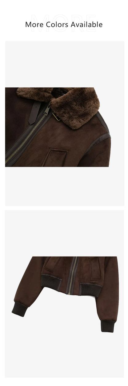 UNIZERA2023 Herbst und Winter Neue frauen Casual Stehkragen Kontrast Strap Dekoration Lose doppelseitige Jacke Mantel