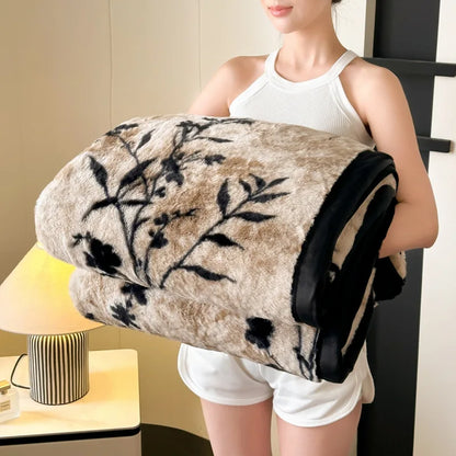 2025 new thickened snow mink blanket light luxury high-end office lunch break blanket air conditioner blanket