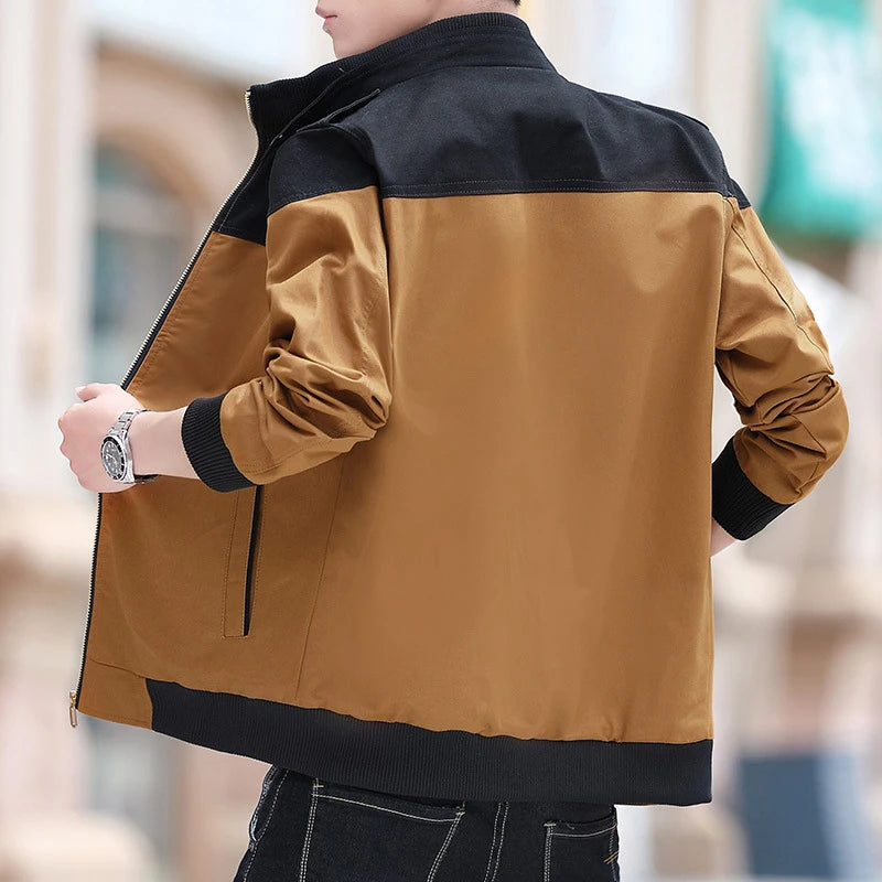 DIMUSI Winter Men's Bomber Jacket Casual Mens Outwear Fleece Warm Coats Fashion Stand Collar Uniform Jackets Mens Brand Clothing.