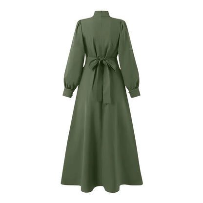 Muslim Women Abaya Long Sleeve Turkish Dresses Women Eid Long Maxi Dress Kaftan Arab Robe Dubai Islamic Clothing Moroccan Kaftan