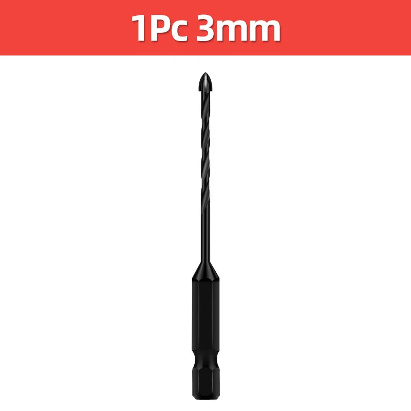 TOOLEYE Kreuz Hex Bohrer Set Für Beton Porzellan Fliesen Glas Metall Multifunktions Bohrer Bits Kit Power Werkzeuge Bohren Bohrer