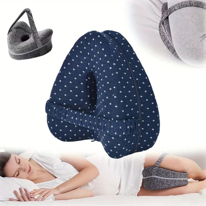 Memory Foam Leg Knee Foam Support Pillow Side Sleeper Sciatica Orthopedic Sciatica Back Hip Relief Pillow For Bed Sofa.