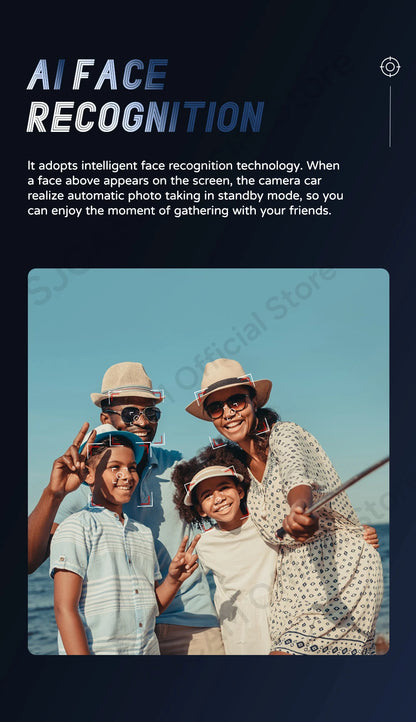 SJCAM C200 Pro 4K Action Camera with Portable Body 5M Waterproof FHD 6-Axis GYRO Video Body 5G WiFi Night Vision Sports DV