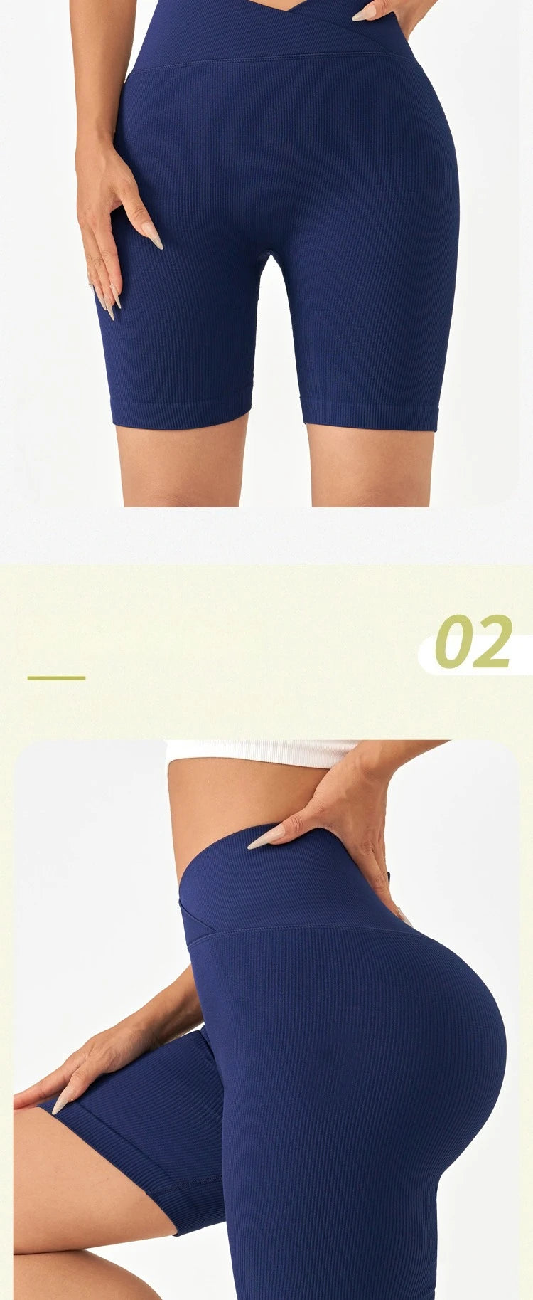 No Awkward Lines Yoga Pants for Women High Waisted Hip Lifting Exercise Running Wearing Fitness Shorts Cycling Pantssports Pants.