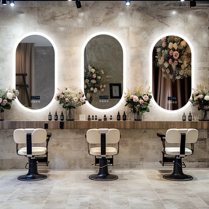 LUVODI 20 x 32 Zoll beleuchteter Bluetooth-Badezimmerspiegel mit Hintergrundbeleuchtung, beleuchteter, dimmbarer Kosmetikspiegel mit Zeitumsanzeige, Antibeschlag