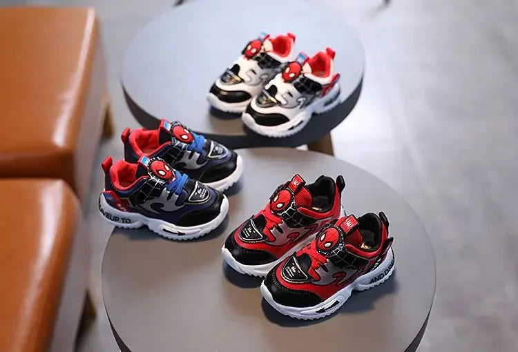 2024 New Arrival Disney Children Casual Shoes Fashion Cartoon Spiderman Boys Sneakers Kids Outdoor Shoes Sport Shoes for 1-6Y.
