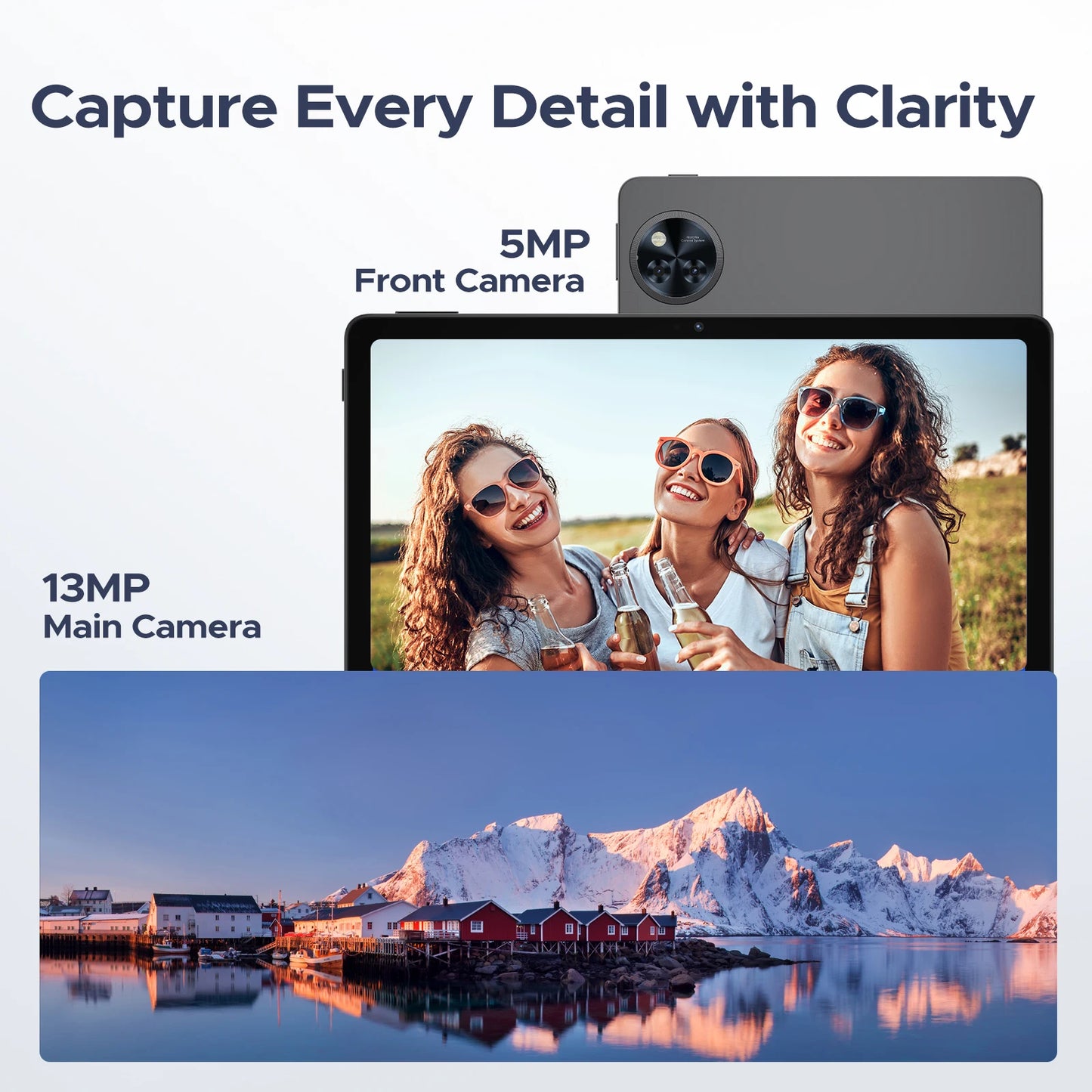 DOOGEE U11 Android 15 Tablet 11 Ultra-clear 90Hz Display 4GB RAM 128GB ROM 8580mAh Battery Dual Speaker Supports Widevine L1.