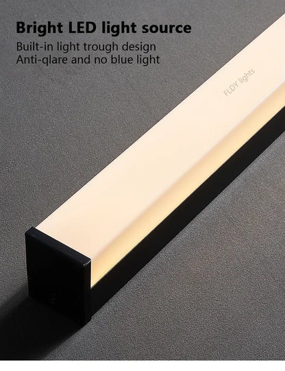 Moderne wasserdichte LED-Wandleuchte mit langem Streifen für den Außenbereich, IP65, Schmiedeeisen-Wandleuchte, Garten-Veranda-Wandleuchte, 110 V, 220 V, Beleuchtung.