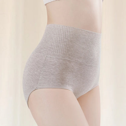 Women's Cotton High Waisted Underwear 5-Pack - Tummy Control Shapewear, Anti Bacterial, Breathable, Seamless Comfort.