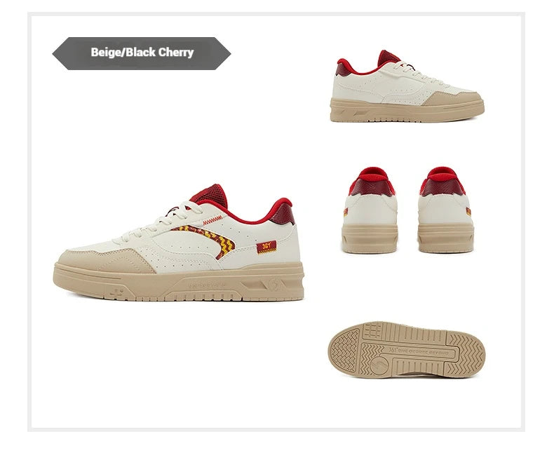 361 Degrees Men's Board Shoes Spring New Casual Versatile Thick Soled Leather Comfortable Trendy Durable Male Sneaker 672516615