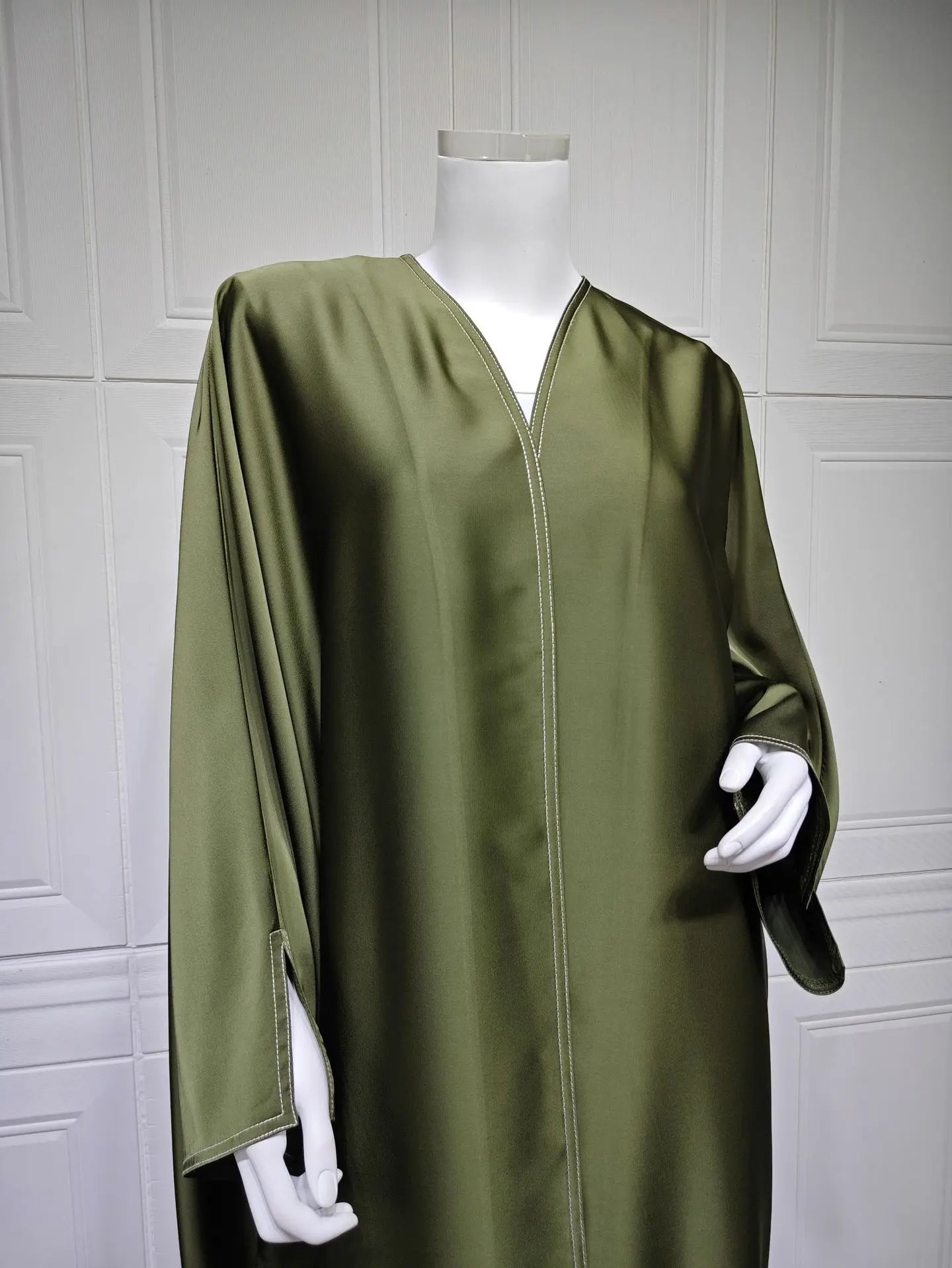 Ramadan Satin Open Kimono Abaya Dubai Luxury 2025 Muslim Kaftan Dress Abayas Women Islam Clothing Robe Femme Musulmane Kebaya