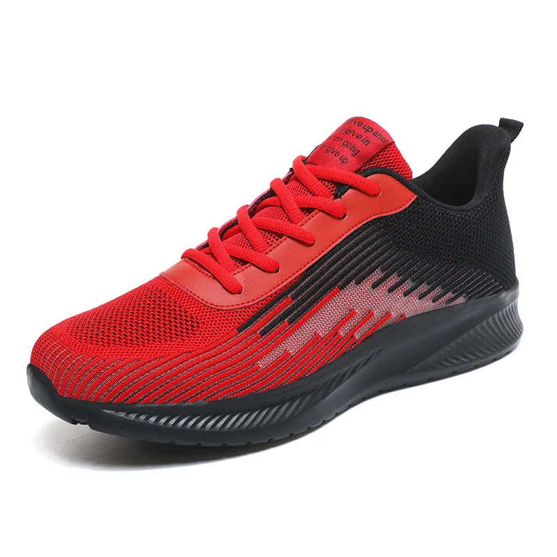 Summer Hot Sale Red Mesh Men Running Sneakers Big Size 47 Light Breathable Women Training Shoes Non-slip Sport Shoes for Man