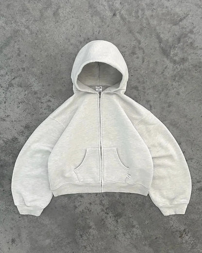 2024 Autumn and Winter New Solid Color Loose High Street Trendy Personality Flow Couple Sweater Women's Hooded Women Clothing.