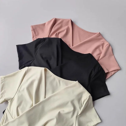 Sexy sports  Yoga Shirt Women Sports Bra Quick Dry Training Pilates Cover Up yoga shirts built in cup gym shirt  sports crop top.