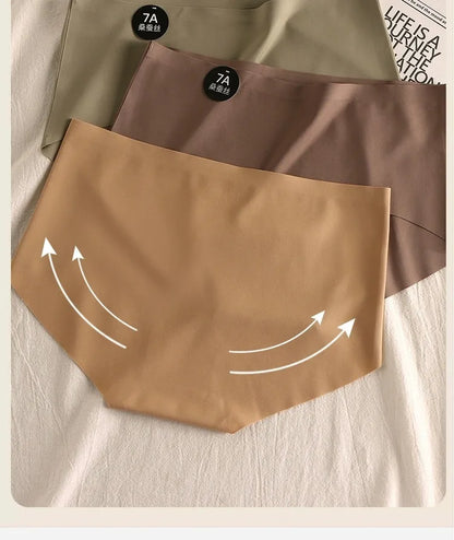 Seamless Soft Underpants Lingerie Underwear Ultral Thin Women's Panties Sexy High Elastic Invisible Briefs.