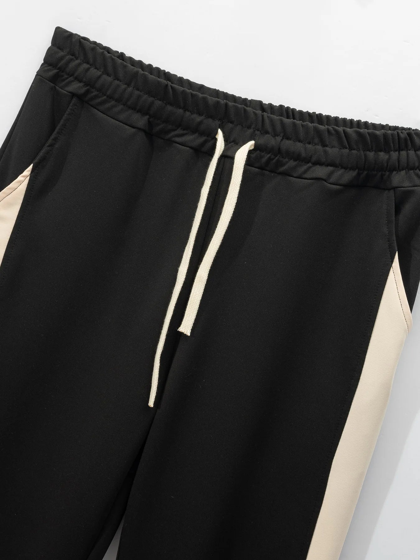 Autumn and winter new thick baseball suit casual men's stand collar cardigan coat matching color sports long sleeve pants suit.