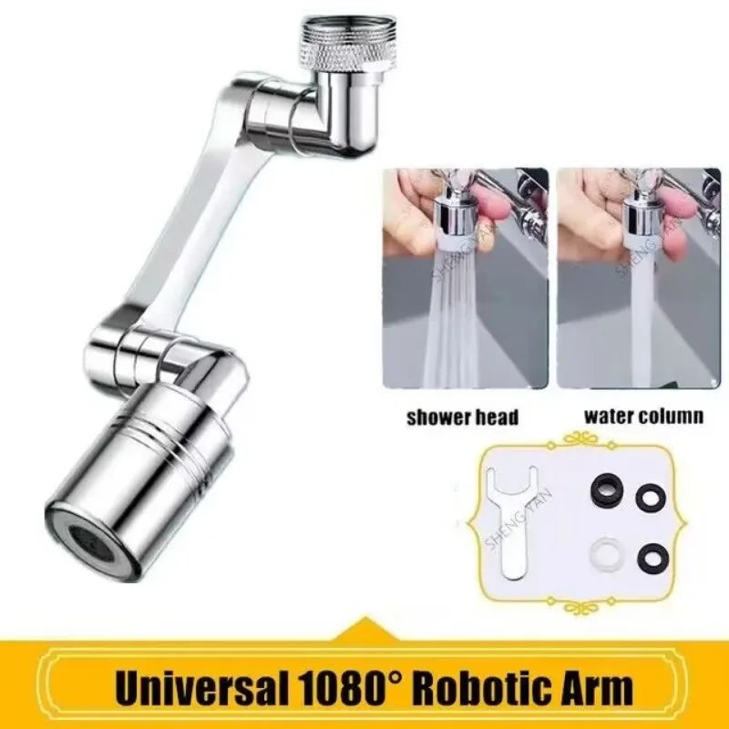 4 in 1 Kitchen Faucet Sprayer Anti-splash Pressurized Bubbler Multi Functional 360 ° Rotation Waterfall Faucet Home Accessories