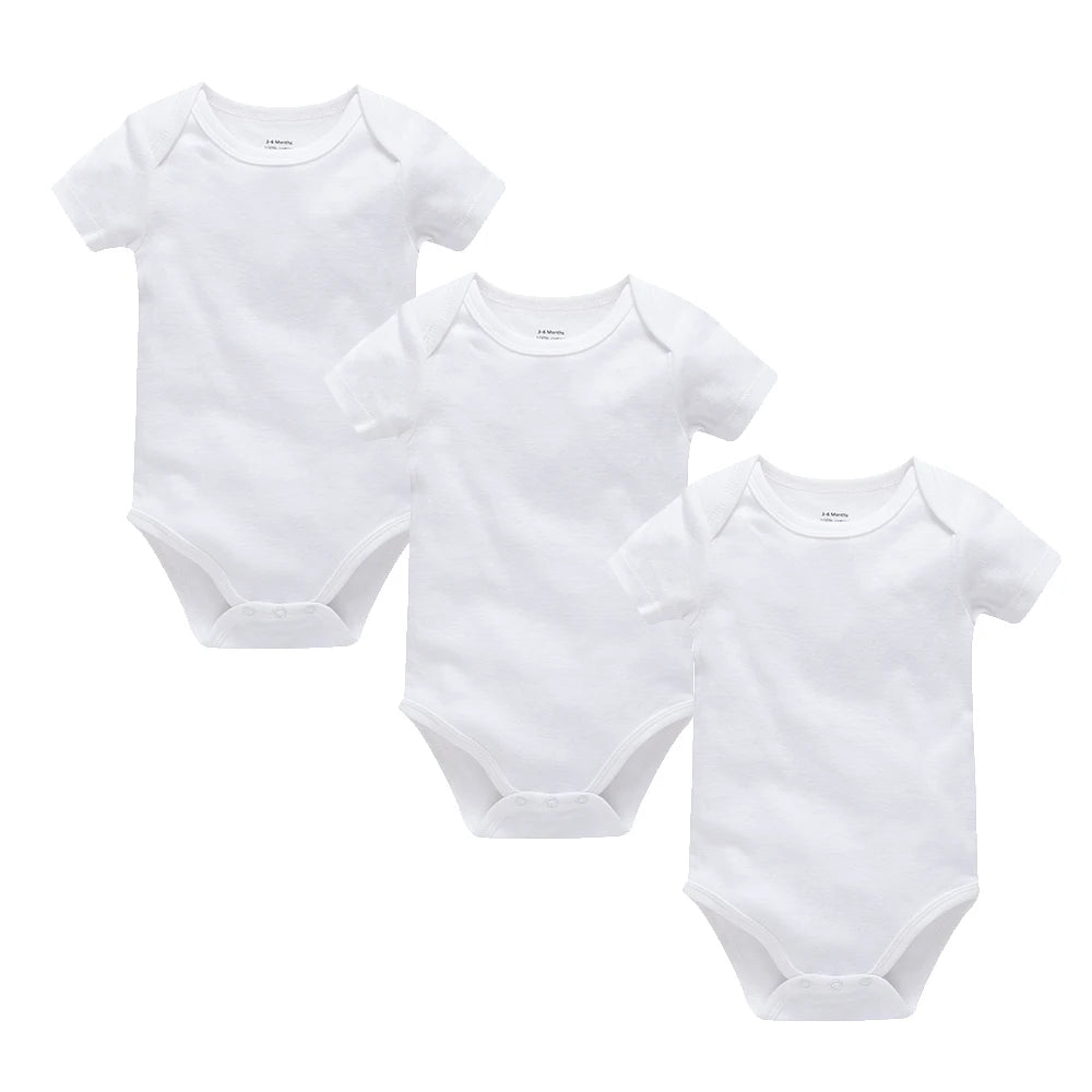 2/3/4/5/6 Teile/satz Blank Baby Body Weiß Neugeborenen Strampler 100% Baumwolle Kinder Overall Kurzarm Baby Kleidung Set Für 0-24M.