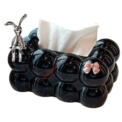 Lovely Rabbit Tissue Container Paper Dispenser Case Enhances Your Home's Aesthetic RXJB.