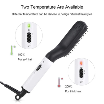 Portable Heated Hair Straighteners Mini Beard Straightener Comb Electric Flat Iron For Men Long And Short Hair Straightener.