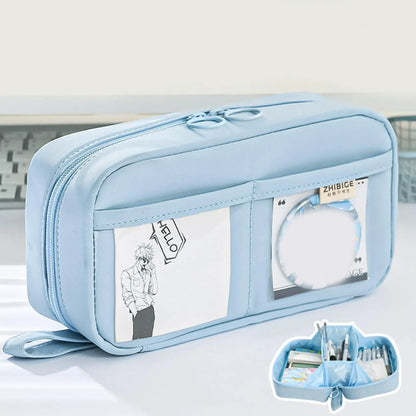 Neue weibliche Grundschule Mittels chüler Briefpapier Box mit hohem ästhetischen Wert Feder mäppchen und Feder mäppchen.