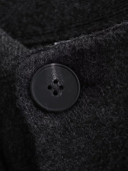 ZBZA Women's Asymmetric Scarf Knitted Jacket O-neck Single Button Side Slit Solid Loose Coat Winter New Female Chic Outerwear.