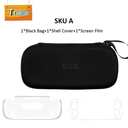 Retroid Pocket 5 Shell Cover and Bag Compatible Handheld Game Console Portable Carry Bag Protected RP5 Suitable in Packed.