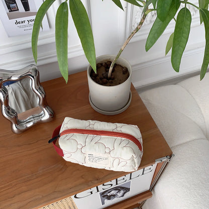 2025 Cute Rabbit Travel Cosmetic Lipstick Purse Storage Bag Kawaii Women Makeup Handbags Organizer Wallet Pouch Pencil Case Bags