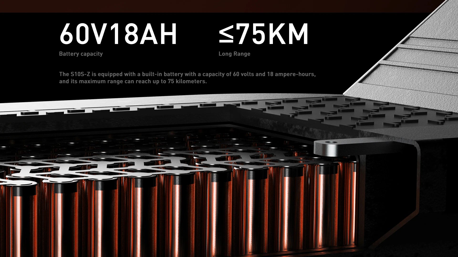 JOYOR S10-S-Z Folding Electric Scooter Dual 1000W Motor 10" Adults E-scooter with 60V 18Ah Battery.