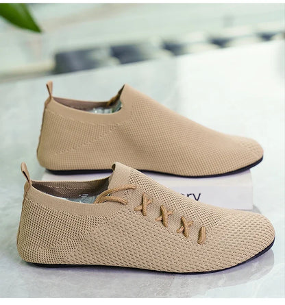 YRZL Men's Comfortable Shoes Breathable Walking Shoes Summer Mesh Loafers Anti Slip Casual Sneakers Lightweight Shoes for Men