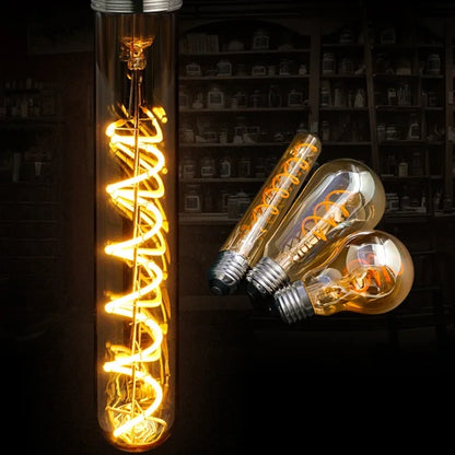 E14 E27 Spirale Licht G80 G95 G125 LED Glühlampe 220V 4W 2200K Retro Vintage Lampen dekorative Beleuchtung dimmbare Edison Lampe.